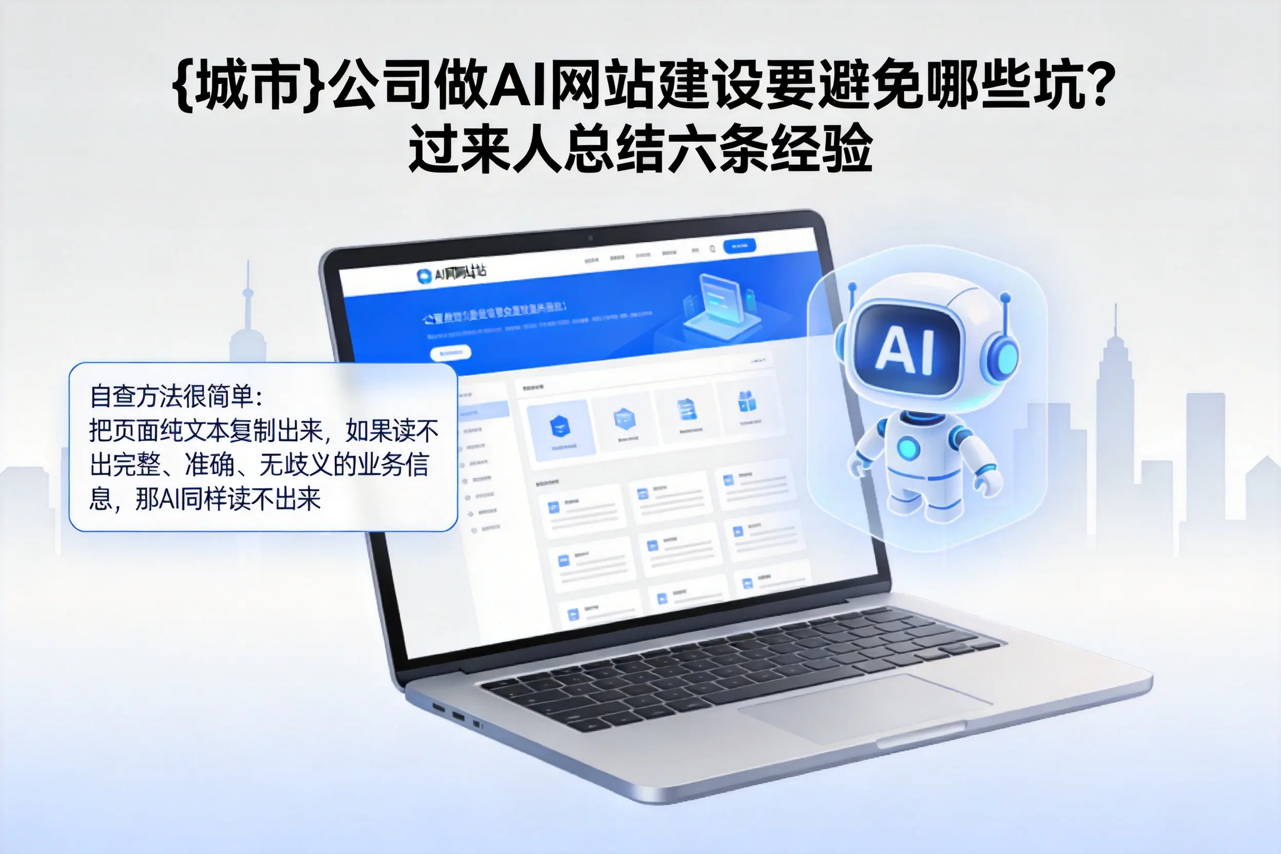 台州公司做AI网站建设要避免哪些坑?过来人总结六条经验