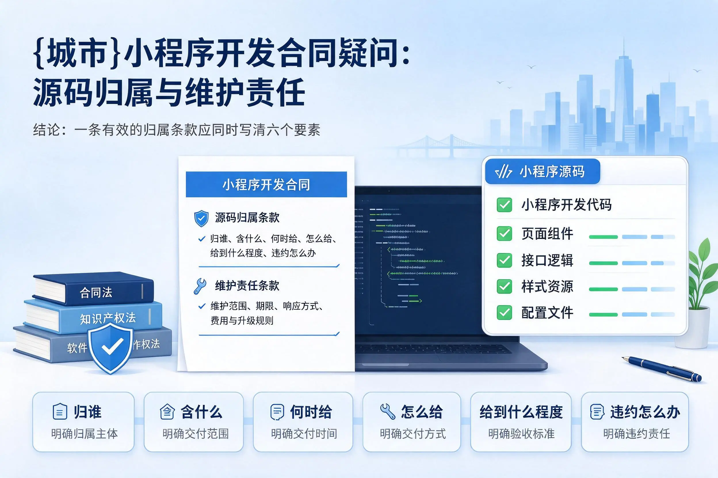 台州小程序开发合同疑问：源码归属与维护责任