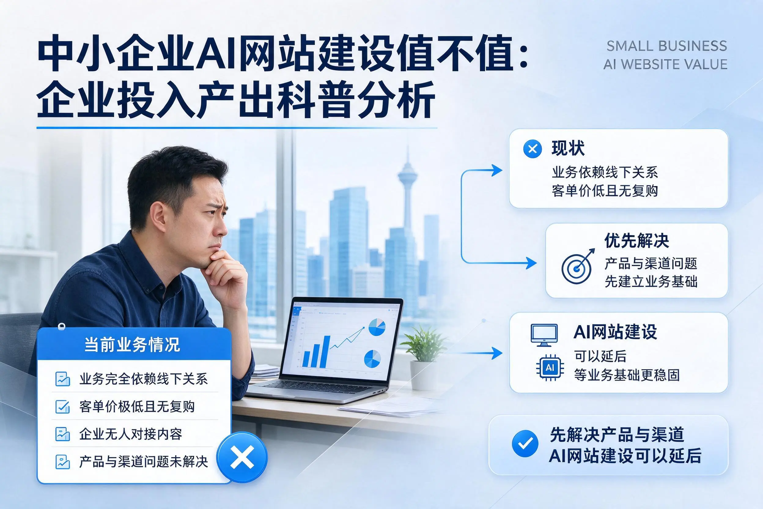 中小企业AI网站建设值不值:台州企业投入产出科普分析