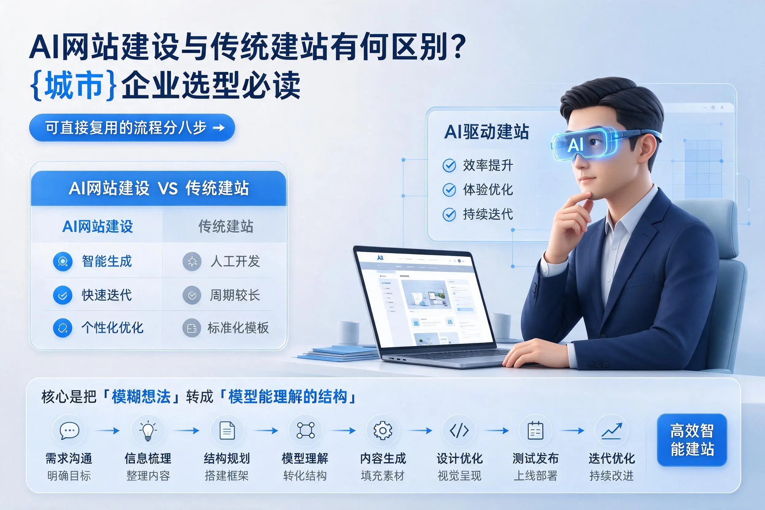 AI网站建设与传统建站有何区别？台州企业选型必读